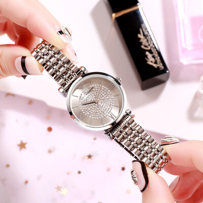 

Ultra-thin watch trend female watch simple ladies steel belt waterproof student quartz watch