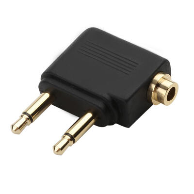 

35mm Jack Audio Adapter for Airline Airplane Travel Earphone Headphone