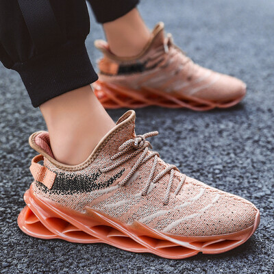 

Summer new mens shoes flying woven sports shoes mens mesh light sports running shoes 1925