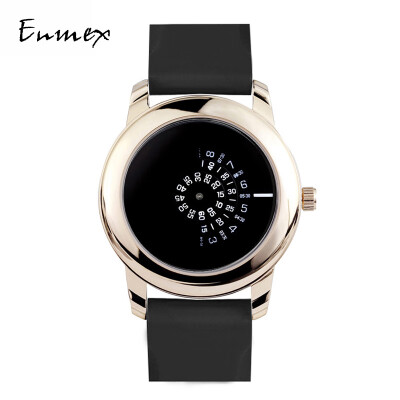 

Qixi Festivals gift translation Enmex all-black lens concept tonal watch movement digital tide cool watch