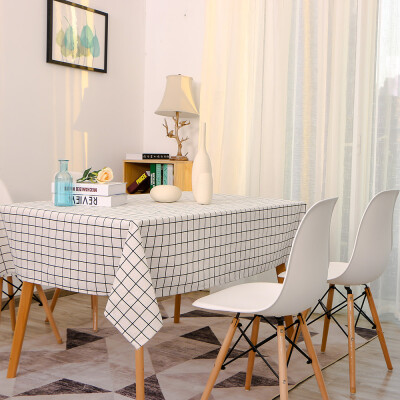 

Tablecloth Rectangle Table Cloth Cotton Linen Wrinkle Free Anti-Fading Tablecloths Washable Dust-Proof Table Cover for Dining Kit