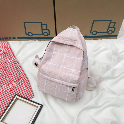 

FemaleLarge-capacity School Bag Student Mori Canvas Backpack Small Fresh Bag