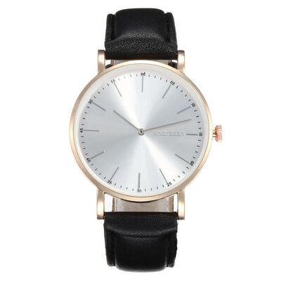 

Womens two-needle simple scale fashion belt quartz hand