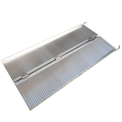 

5 FT Portable Folding Wheelchairs Handicap Ramp Aluminum