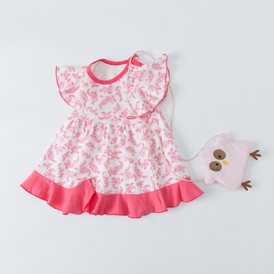 

Summer Dress Casual Baby Girls Sleeveless Cute Design Dress Kids Toddler Pageant Princess Sweet Fashion Sundress