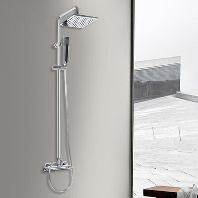 

Greensen Wall Mounted Thermostatic Handhled Sprayer Bathroom Complete Rainfall Shower System Set