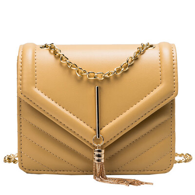 

2019 new womens bag casual simple solid color portable slung weave wrist womens bag