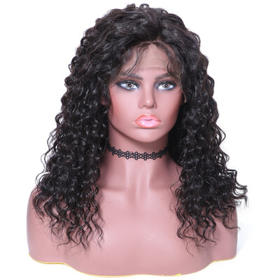 

UNice Brazilian Water Wave Lace Front Human Hair Wigs Free Part 134 Front 10-22"