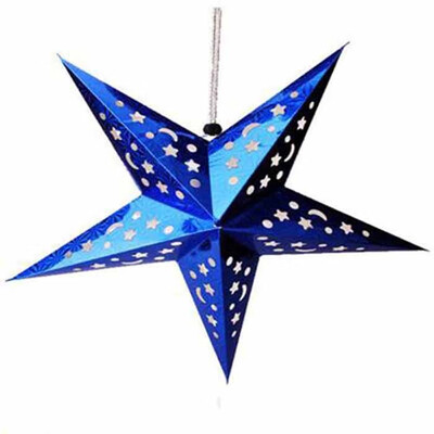 

FUNNYBUNNY 3D Laser Lampshade Lantern Xmas Wedding Party Home Bar Hanging Decor Paper Star Birthday party decoration