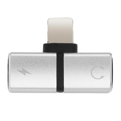 

Dual 8 Pin 2 in 1 Audio Earphone AUX Charging Adapter for iPhone X 7 8