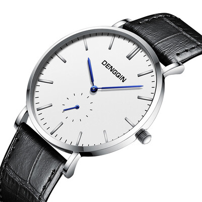

Gobestart Luxury Quartz Sport Military Stainless Steel Dial Leather Band Wrist Watch