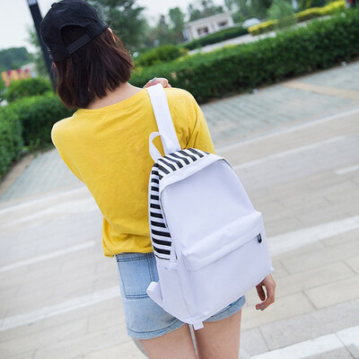 

Tailored Unisex Canvas Letter Backpack Outdoor Travel Backpack Student Bag Shoulder Bag