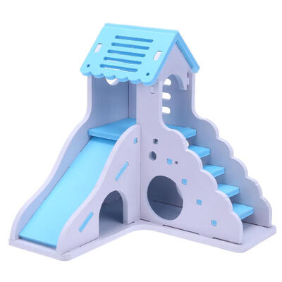 

Waterproof Removable Stairs Double Layer Deck Villa Hamster Sleeping Nest
