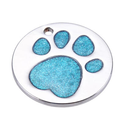 

Pet Cat Dog ID Tags Customized Personalized Round Feet Shaped Alloy Dog Tag