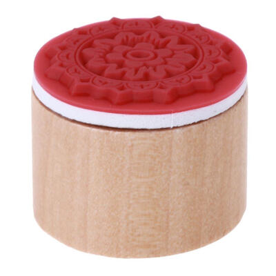 

Vintage Floral Round Wooden Stamps for DIY Scrapbooking Photo Album Decor
