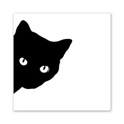 

W031 Black Cat Unframed Art Wall Canvas Prints for Home Decoration