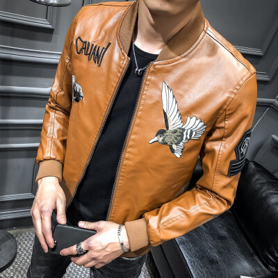 

KSENV plus velvet leather jacket Spring&autumn new European&American street fashion Slim Korean version 11250