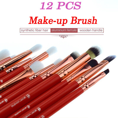 

〖Follure〗12PCS Makeup Brush Suit Eye Shadow Brush Foundation Lip Brush Makeup Tool