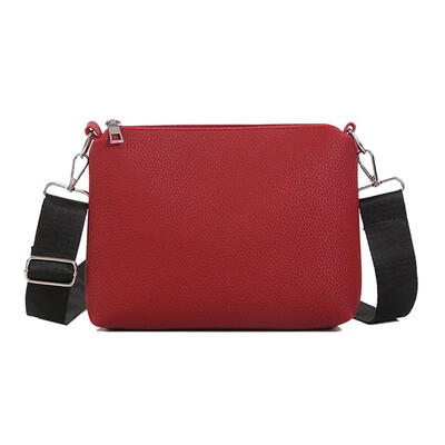 

Solid Color Crossbody Shoulder Handbags Women Small Leather Messenger Bags