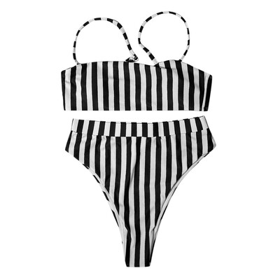 

Roseonmyhand Women Bandeau Bandage Bikini Set Push-Up Brazilian Swimwear Beachwear Swimsuit