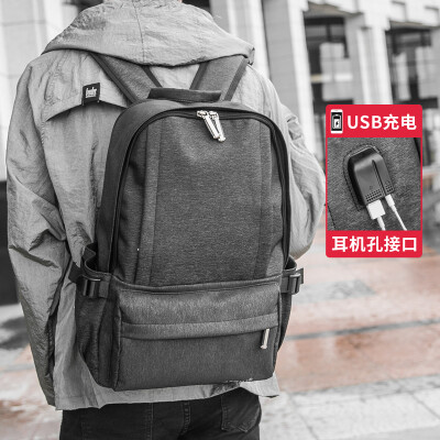 

Mens backpacks fashion PU leather shoulder bags Korean business leisure travel tide women bags student bags