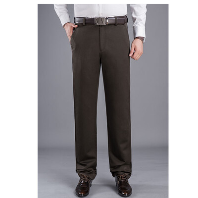 

WENGUANGUO autumn&winter thick section cotton casual pants men straight high waist loose pants 7963