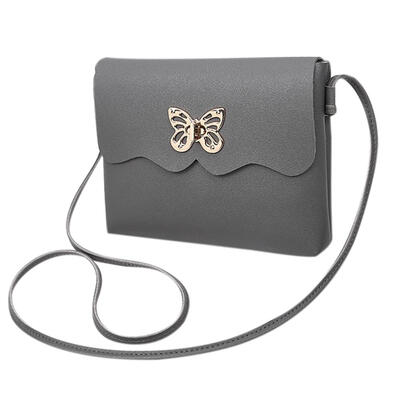 

Women Girls Shoulder Handbags Butterfly Casual PU Leather Messenger Bags