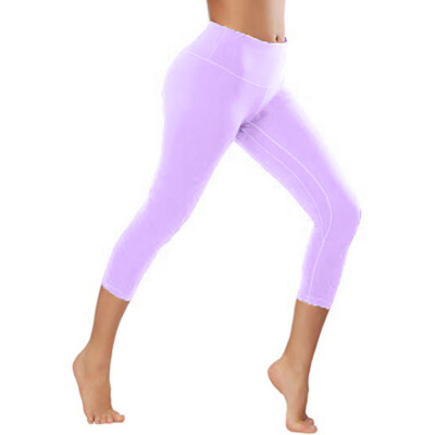 

Tailored Womens Solid Color Hips Seven Points Yoga Pants Sports Pants Leggings
