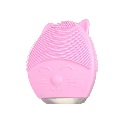

Rechargeable Electric Facial Cleaner Cleansing Brush Deep Cleaning Ultrasonic Silicone Face Cleanser Cleaning Tool