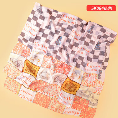 

New Silk Scarf New Silk Satin Scarf Color Printing Scarf Chinese Style Ink Painting Decorative Scarf SK084