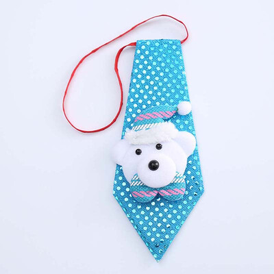 

Christmas Snowman Sequins Tie Santa Claus Reindeer Bear For Home Party Decor Lot