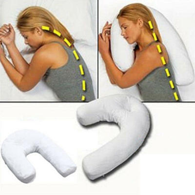 

Side Sleeper Pillow J Shaped Contour Pillow Bed Hypoallergenic Orthopedic Pillows Shoulder Back Neck Pain Relief