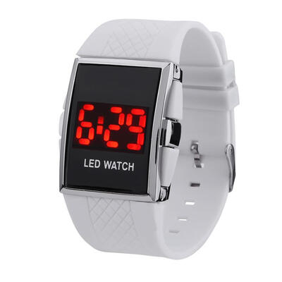

Silicone Band LED Digital Date Calendar Sports Electronic Unisex Wristwatch