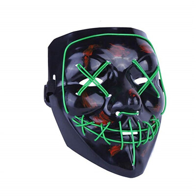 

Light Up LED Mask Halloween Scary Mask Costume for Men Women Kids