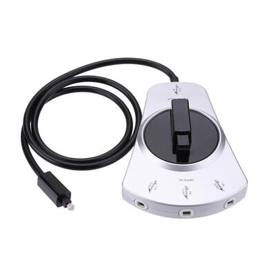 

Digital Audio Optical Fiber Cable Toslink 3-Way Selector Switch 3 To 1
