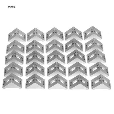 

Greensen 25pcs 3030 Aluminum  Shape Corner Bracket Right Angle Brace Fastener