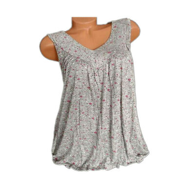 

Womens Summer Loose Sleeveless Vest T Shirt Blouse Lady Boho Lace Tops Plus Size