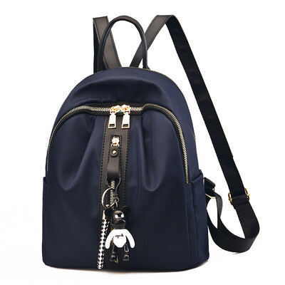 

Shoulder bag female 2019 new Korean casual wild multi-function backpack bear pendant zipper shoulder bag