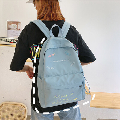

Ins womens Korean high school small&fresh junior high school high-capacity college students double-shoulder bag