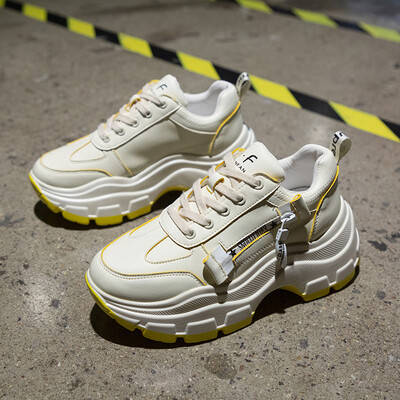 

Dad shoes female ins super fire spring&autumn Joker student muffin thick bottom sneakers shoes tide