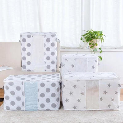 

Bamboo Folding Charcoal Clothes Sweater Blanket Closet Organizer Storage Bag Box
