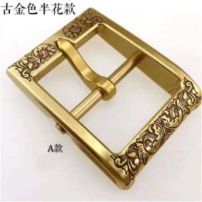 

Belt buckle solid copper buckle dust dust three generations pattern detachable pure copper buckle inner diameter 40