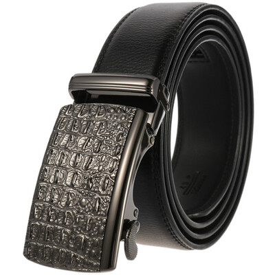 

Famous Brand Belt Men Top Quality Genuine Luxury Leather Belts for MenStrap Male Metal Automatic Buckle mens belts Y136-1813-1