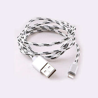 

1M MICRO USB 8 PIN Mobile Phone Charging Cable Nylon Braided Data Line For IPHONE IPAD Android -APPLE