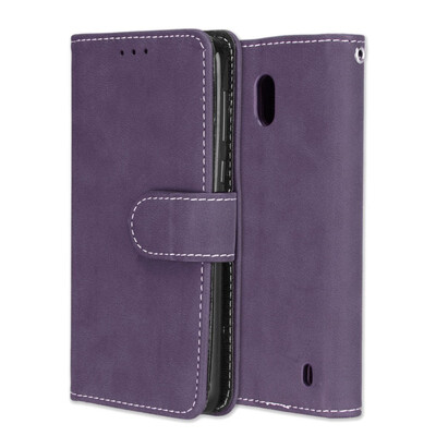 

MOONCASE Nokia 2 Vintage Scrub 3 Card Case - Purple