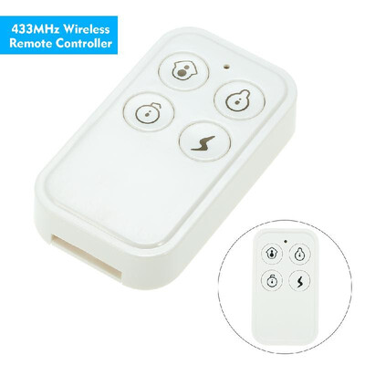 

433MHz Wireless Remote Controller for Alarm System White 1 pack