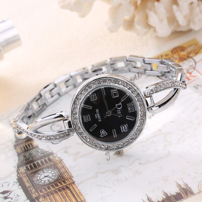 

Korean fashion ladies bracelet watch hot-set diamonds English table