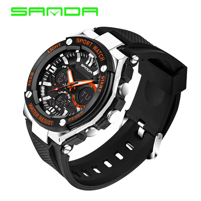 

Big dial outdoor cool tide youth mens waterproof student watch