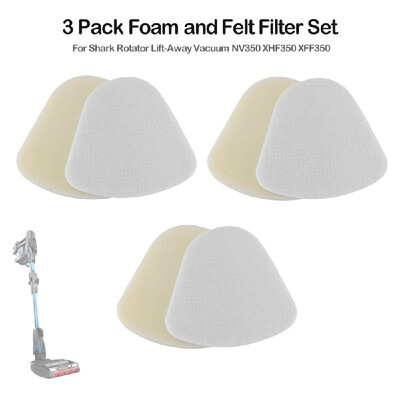 

4 Pack Vacuum Foam&Felt Filter for Shark Rotator Lift-Away Vacuum NV350 XHF350 XFF350