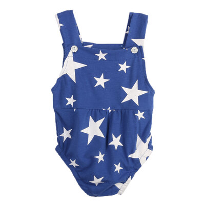 

Baby Infant Toddler Sleeveless Rompers Star Print Jumpsuit Sunsuit